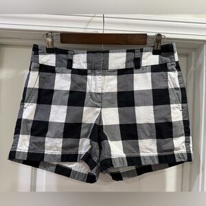 LOFT Black and White Women Shorts